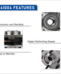 Features of rear wheel hub and bearing assembly for 2005 to 2012 Nissan Armada, 2004 Pathfinder Armada, and 2004 to 2010 Infiniti QX56