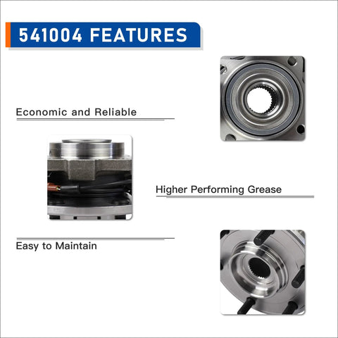 Features of rear wheel hub and bearing assembly for 2005 to 2012 Nissan Armada, 2004 Pathfinder Armada, and 2004 to 2010 Infiniti QX56