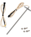 Pro Grade Precision RTD Temperature Probe Sensor For Z-Grill 700 Series Pellet Grills Replacement ZG-RTD-2 Fits 700C 700D6 7002B 7002E 700D 700E Restores Accurate Temperature Control And Keeps Your Grill On Point., 7-inch stainless steel RTD probe with cable, mounting bracket, screws and nuts