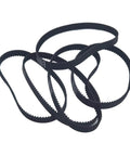 Heavy Duty 6mm Timing Belt For Power Transmission, Durable Wear Resistant Drive Belt Set, 10 Pack, loops of black belts