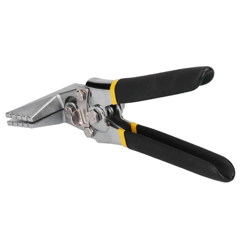 Pro Grade Hand Seamer Pliers For Metal Bending And HVAC Jobs With 80mm Straight Bender Easy Clamp Tool Featuring Convenient Lock Design And Adjustable Clamp For Precise Sheet Metal And Plastic Work, side view