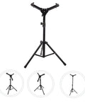 Flat Out Killer Heavy Duty Alloy Drum Rack Featuring A Folding Snare Stand And Fully Adjustable Tripod Shelf built tough for home studio jams.