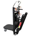 Heavy Duty Electric Stair Climbing Dolly Cart With 551 Lb Capacity And Powerful Motor System, side view with foldable design.
