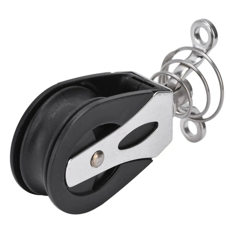 Nylon Swivel Sheave Block Head Pulley For Sailboats, Marine Grade 316 Stainless Steel, Plain Bearing, 20mm Wheel, 1500 Lb Working Load