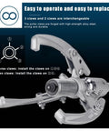 Close-up of Heavy Duty Hydraulic Gear Puller with 3 interchangeable claws, showing gears and strong alloy steel construction.