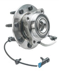 RWD Front Wheel Hub Bearing Assembly Two Piece Kit With ABS For GMC Sierra 1500 HD 2500 HD 8 Lug Ready To Install, close-up view
