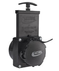 Image of 3 Inch Stainless Steel RV Waste Dump Gate Valve With Cap, featuring a plastic handle for easy dumping and quick operation.
