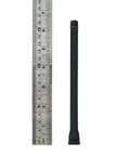 10 Pack VHF Antenna FA-SC55V 6.5 Inch 136-174MHz J-Type Connector Replacement For Icom Two-Way Radios shown with ruler for scale