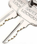 Close-up of keys for Industrial Safety Lockout Kit With 6 Hole Tamper Proof Hasps For Equipment Shutdown And Maintenance Non Conductive Body