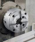 4-Jaw Lathe Chuck 2.75 Inch Self-Centering Precision Machining Tool attached to a milling machine
