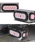 Two Pack Clear Tail Light Kit With Steel Housing For Trucks Fits Chevy Silverado 1500 2500 3500 HD GMC Sierra Toyota Tundra