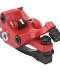 Aluminum Alloy Mechanical Disc Brakes For Mountain Road Electric Scooter Cable Puller Kit in fiery red side view