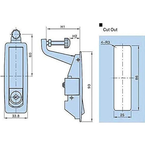 Heavy Duty 4 Pack Flush Compression Lever Latch Lock For Marine Boat Rv Truck Doors Adjustable Zinc Alloy Housing With Beefy Grip Rust Proof Tough As Nails Kit