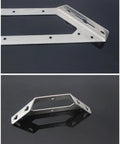 Heavy Duty Stainless Steel Corner Brackets For Furniture Assembly Rust Proof 90 Degree Wood Metal Bracket Kit detailed view showing edges and holes.