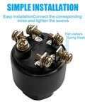 Push To Choke Ignition Switch For Inboard And Outboard Marine Motors With 6 Terminals And Two Keys Easy Install And Maximum Corrosion Protection Replaces Many OMC Systems Durable Marine Grade Starter Switch with detailed terminal view