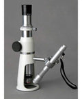 H100 Handheld Stereo Microscope for PCB and Industrial QC Pro Grade, 100x Magnification, 17mm Field of View, 30mm Working Distance, 0.01 Reticle Units for Precise Measuring, Achromatic Lens for Sharp Color, Built for Field and Lab Jobs handheld metal microscope with strap