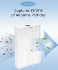 True HEPA Replacement Filter R Compatible With HPA Series Purifiers capturing 99.97% of airborne particles illustrated