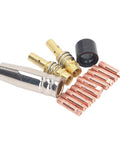 Pro Grade MIG Welding Accessory Kit 14 Piece Red Copper Torch Tips and Gas Nozzles for 15AK MIG MAG Torches