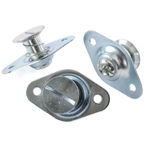 Pro-Race Quarter Turn Fastener 5/16 In Shank Zinc Plated Quick Release Latch heavy duty with slotted drive and round head
