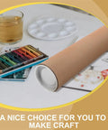 Kraft Paper Mailing Tubes With Caps 6.5 cm inner diameter 33 cm length 3 mm thick cardboard used for art supplies storage