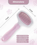 Small Slicker Brush For Dogs And Cats, Skin Friendly Deshedding Tool For Healthy Coats, Gentle Undercoat Groomer For Short And Long Haired Pets, Durable Stainless Pins, Perfect For Sensitive Pups, 7 x 3 inch