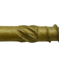 Close-up of Heavy Duty Exterior Coated Lag Screw 14 By 5 Inch Torx And Star Drive Wood Screw, showing detailed threads and bronze finish.