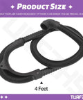Washer Drain Hose Replacement Compatible With Maytag 1CWTW4 2DWTW 3DWTW 3LWTW 3NWTW4800 3SWTW4800 4GWTW 4GMVW 4KMVW 4KNTW 7MMVW Series Plug And Play No Fuss Install Flexible Hose For Quiet Leak Free Draining, 4 feet black corrugated hose