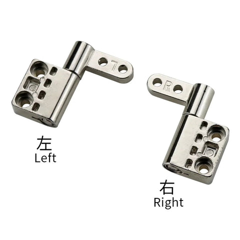 Two zinc alloy damping hinges (left and right), 360° rotating torque, silver metal with mounting holes