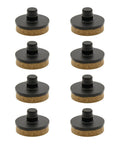 Set of 8 QuickClick Felt Gliders For Furniture And Chairs Replacement 15 mm Diameter Easy Install For Smart Bases SYNO Felt