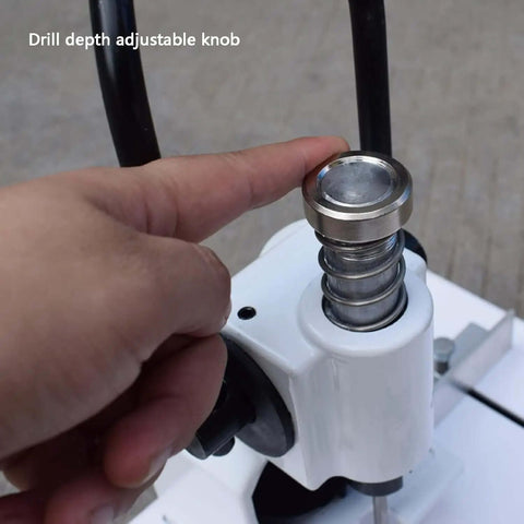 Close-up of drill depth adjustable knob on Heavy Duty Portable Handheld Paper Hole Punch With 4mm 5mm 6mm 7mm 8mm Holes