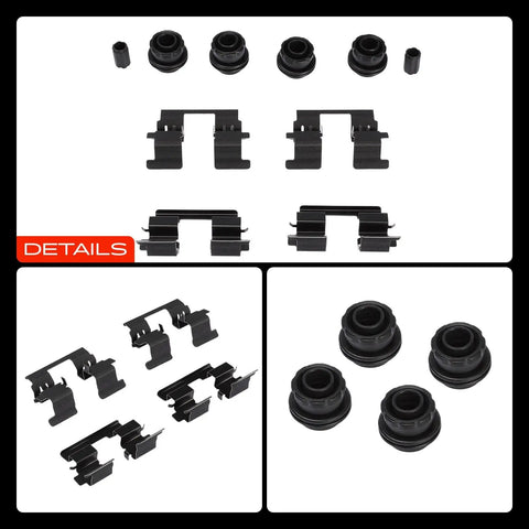 Premium Rear Left And Right Disc Brake Hardware Kit For Buick Encore LaCrosse Regal Chevrolet Bolt Cruze Equinox Malibu 2016 To 2022 Perfect Fitment Upgrade