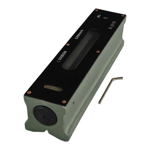 Machinist For Spirit Level, 0.02mm Steel Level For Machine Tool Alignment with level vial and adjustment tool.