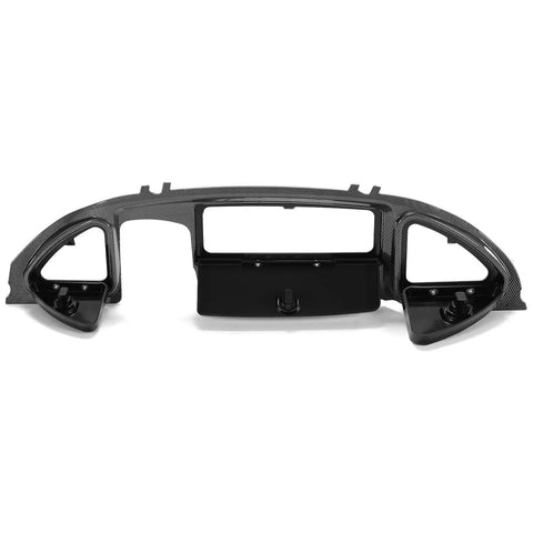 Premium Carbon Fiber Golf Cart Dash Cover For Club Car Precedent Tempo Onward 2008 5 Up Screw On Setup with cup slots.