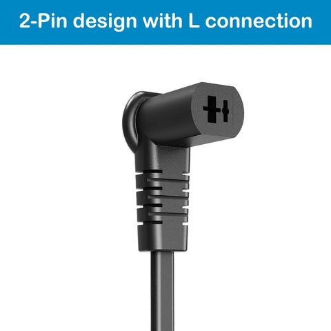 Beast Power Recliner Transformer 29V 2A AC DC Switching Power Supply With 2 Pin Flat Round Connector For Lift Chairs And Power Recliners, black 2-pin L connector