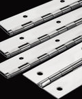Heavy Duty Piano Hinges Set Of Four, 2 Inch Open Width And 16 Inch Continuous Length, 0.06 Inch Thick Stainless Steel With Pre Drilled Holes