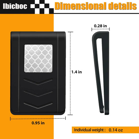 Hard Hat Headlamp Clips 8 Pack Ultra Lightweight Durable Light Holders dimensions, 1.4x0.95x0.28 inches, 0.14 oz weight