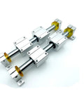 Two Pack 8mm By 700mm Linear Shafts Chrome Plated Case Hardened Smooth Motion Rods For Precision Rails, CNC Guide Rails