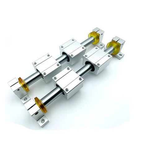 Two Pack 8mm By 700mm Linear Shafts Chrome Plated Case Hardened Smooth Motion Rods For Precision Rails, CNC Guide Rails