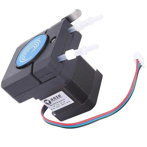 Hella Accurate Micro Peristaltic Pump Featuring Heavy Duty 42 Stepper Motor for Smooth Liquid Dosing in lab settings.
