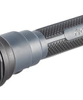 ProTac HL 6 5,300 Lumen Rechargeable Tactical Flashlight With USB-C Cord and Wrist Lanyard shown angled