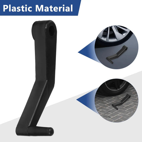 Heavy Duty 2 Piece Tire Balance Caliper Crank Handles For Wheel Measuring Tool Lightweight non slip plastic black crank handle.