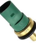 Engine Coolant Temperature Sensor Straight Shot Direct Fit Upgrade Daily Drivers Heavy Duty with green body and gold base.