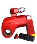 Heavy Duty Hydraulic Torque Wrench With 360 Multidirectional Swivel Square Drive And Quick Release Fittings forged steel red head component.