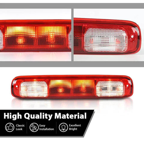 High Mount Third Brake Light With Bulb For Chevy Silverado And GMC Sierra 1999 To 2006 1500 2500 3500 HD Models and 2007 Classic