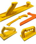 Assorted yellow and orange Safety Long Push Handle Wood Push Block For Table Saw And Jointer Heavy Duty Woodworking Push Block Tool