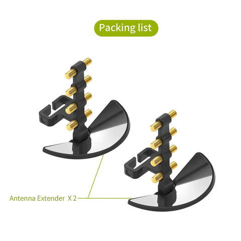 Product image of Long Range Drone Remote Antenna Booster For RC 2 And RC Pro Controllers Easy Install, showing two antenna extenders.