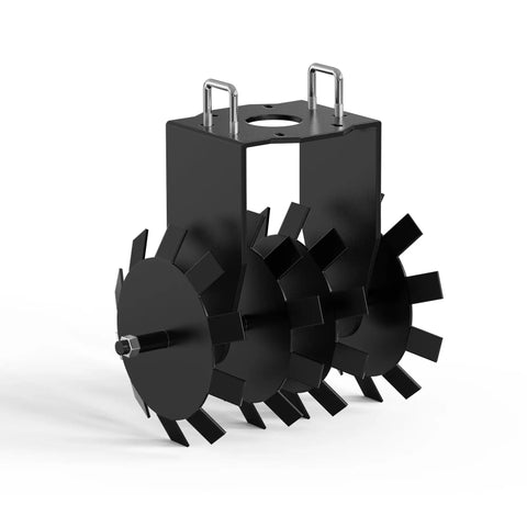 32 Inch Heavy Duty Disc Plow Harrow, universal 2-inch hitch for ATV/UTV, tow-behind adjustable tool for hard soil and trenching