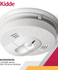 Hardwired Smoke And Carbon Monoxide Detector With Battery Backup And Interconnectable Design For Whole Home Safety Led Indicator