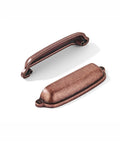 10 Pack Antique Copper Cup Pulls 4 Inch Center To Center Top Shelf Zinc Alloy Build Rust Resistant Coating No Fuss Swap Snazzy Design For Kitchen Drawers And Bathroom Cabinetry Updates - two antique copper cup handles