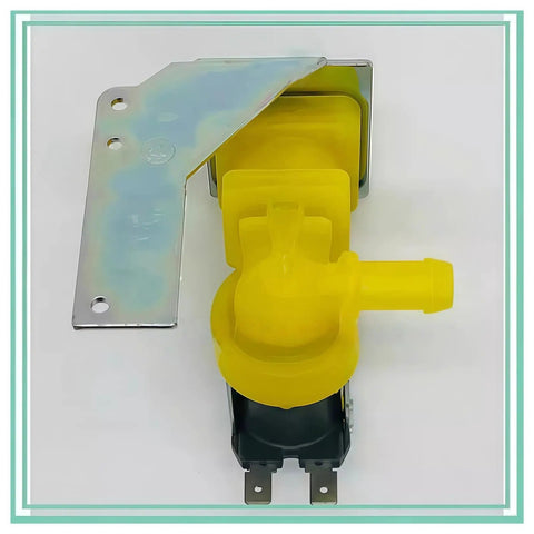 Yellow and metallic Six Watt 220 Volt Water Inlet Solenoid Valve For Ice Makers Replacement Part 000008486